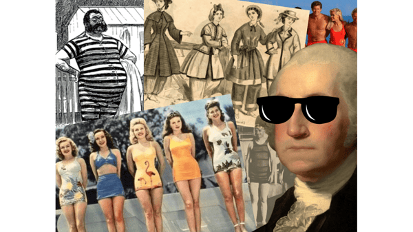 Image for Hot Chocolate & History: "George Washington Swam Naked: Evolutions and Revolutions in Swimwear"