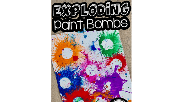 Picture for: STEM Exploding Paint Bomb Art (Gr K-6)