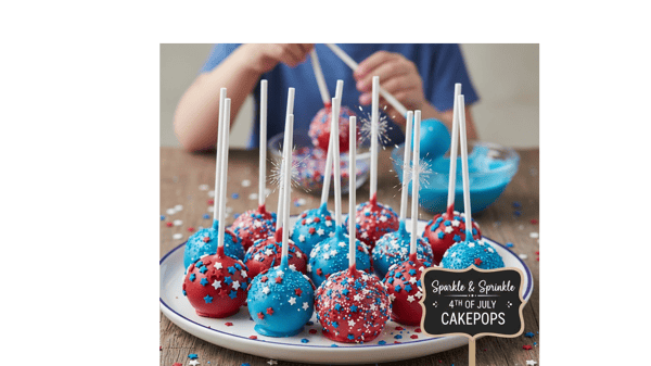 Image for SPARKLE & SPRINKLE: 4th of July Cake Pops - (Gr. K-8)