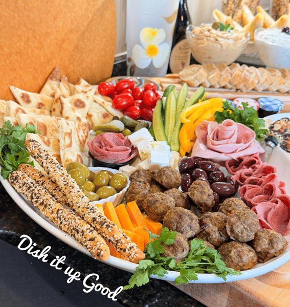 Picture for Festive Mediterranean Mezze Charcuterie Board - Online