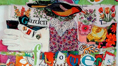Course Embroidered Fabric Collage image 2