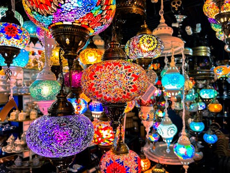 Image for Colorful Turkish Lamp