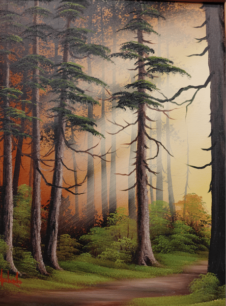 Picture for Paint like Bob Ross- Woodland path