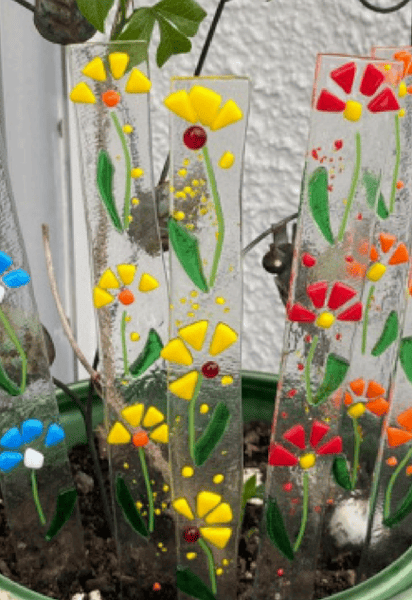 Course Adaptive Fused Glass Garden Stake image 1