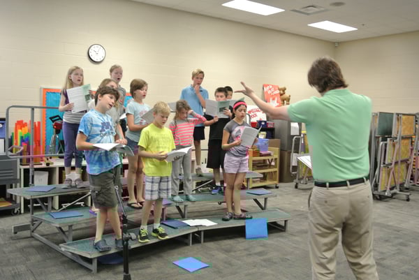 musical activities, Non-School Day, sing, Summer Singers, young students