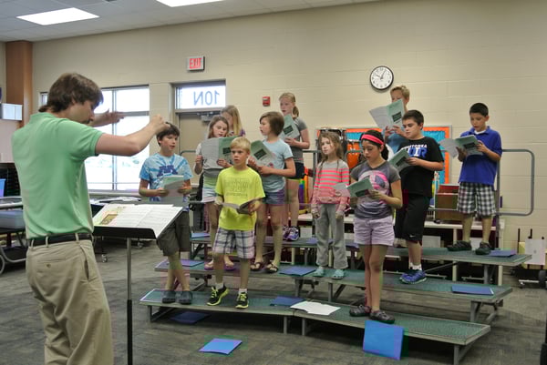 musical activities, Non-School Day, sing, Summer Singers, young students