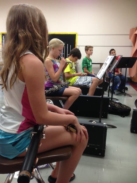 5th grade band, band students, Quickstart Band, school band teacher