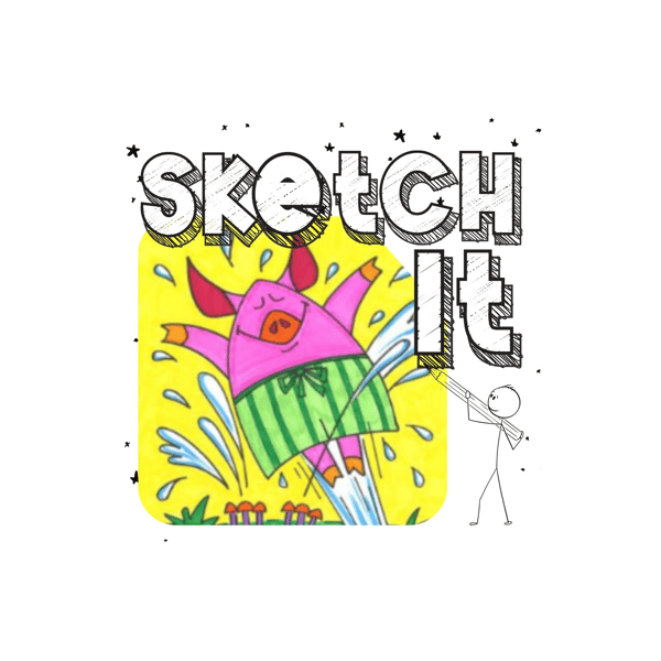 Course Sketch It! Step by Step Sprinkler Pig image 1
