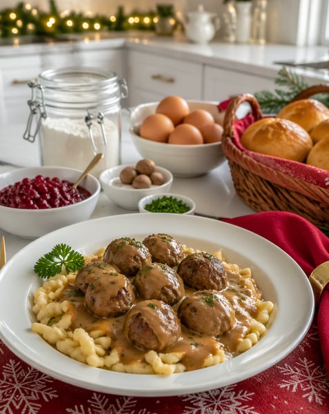 Picture for Swedish Meatballs & Spaetzle