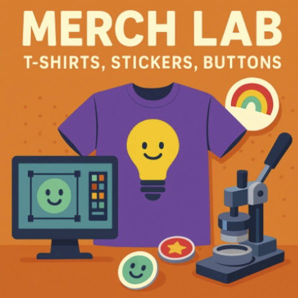 Picture for: Merch Lab: T-Shirts, Stickers, Buttons - Grades 3-8