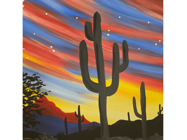 Picture for: Acrylic Painting with Amanda - Saguaro at Sundown