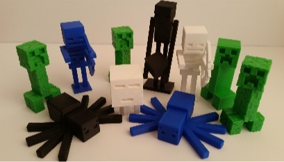 Picture for: 3D Printing: Minecraft-Inspired - Grades 3-7 - Online