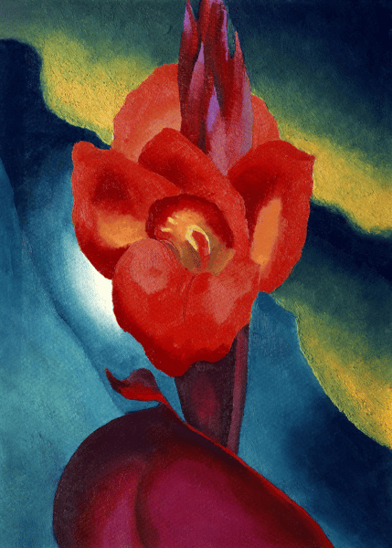 Picture for: Paint with Aryn - Georgia O'keeffe inspired Red Canna