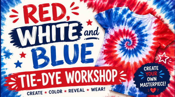 Picture for: Red, White and Blue Tie-Dye Workshop - Ages 5-12