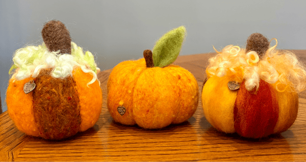 Picture for: New! Wool Needle Felting Workshops - 3D Pumpkin - Age 16 +