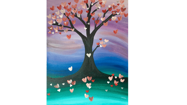 Course *NEW* Canvas Fun: Heart Tree (gr. K-5) image 1