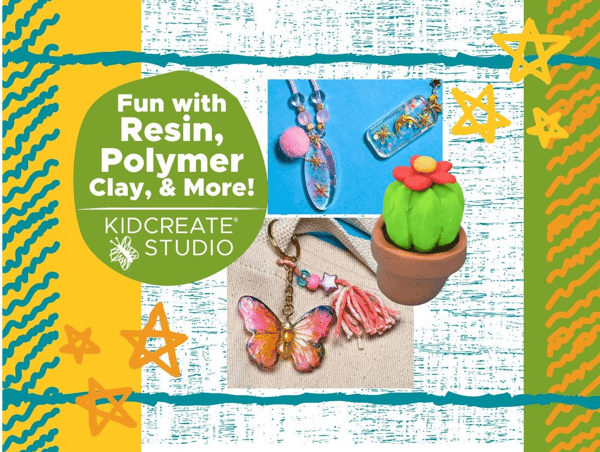 Course Fun with Resin, Polymer Clay & More with Kidcreate Studio (ages 9-14) image 1