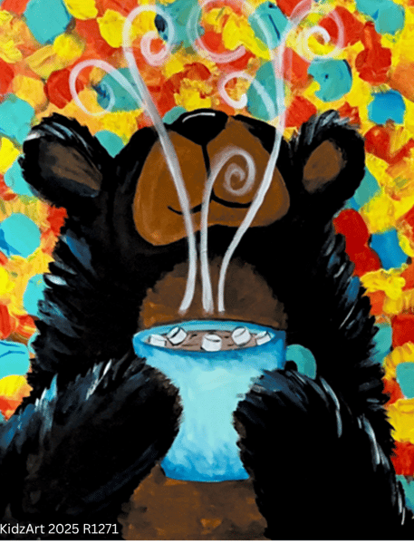 Course NEW! Canvas Fun: Hot Cocoa Bear (ages 6+) image 1