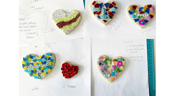 Course NEW! Glass: Mosaic Hearts image 1
