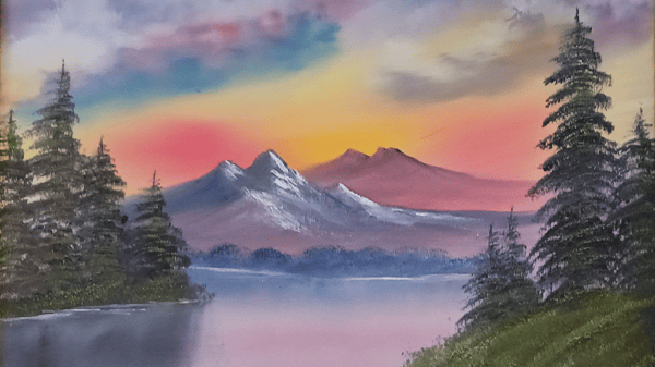 Picture for: Bob Ross Landscape Oil Painting - Intergenerational