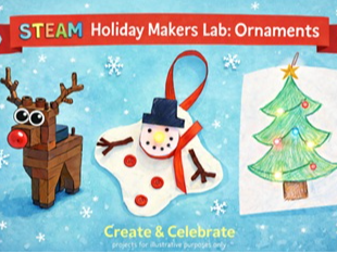 Picture for STEAM Holiday Makers Lab: Ornaments: Gr. K-4