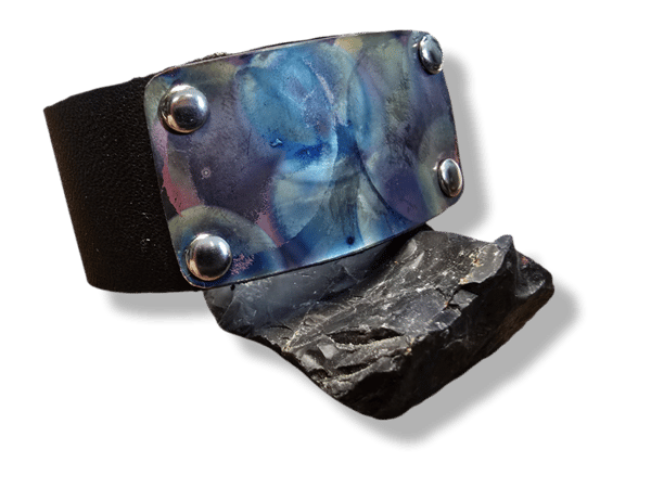 Course Flame Painted Copper Cuff image 2