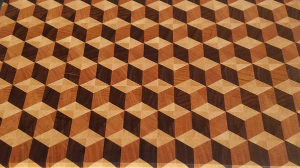 Course Geometric Endgrain Cutting Boards image 1