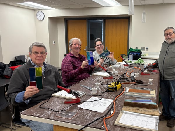 Course Beginning  Copper Foil Stained Glass - Intergenerational image 1