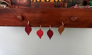 Picture for Embroidered Fall Leaf Garland