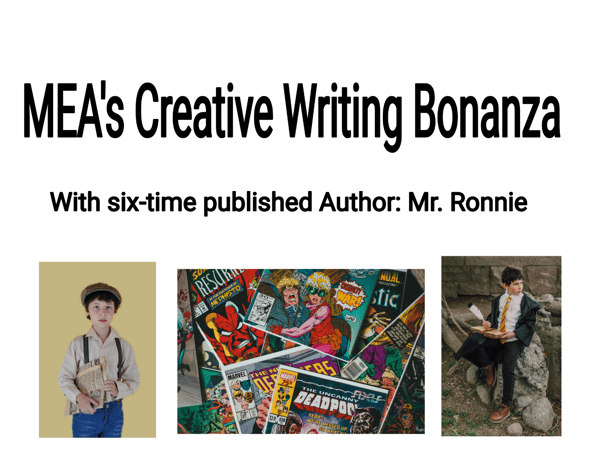 Picture for MEA's Creative Writing Bonanza: Gr. 2-5
