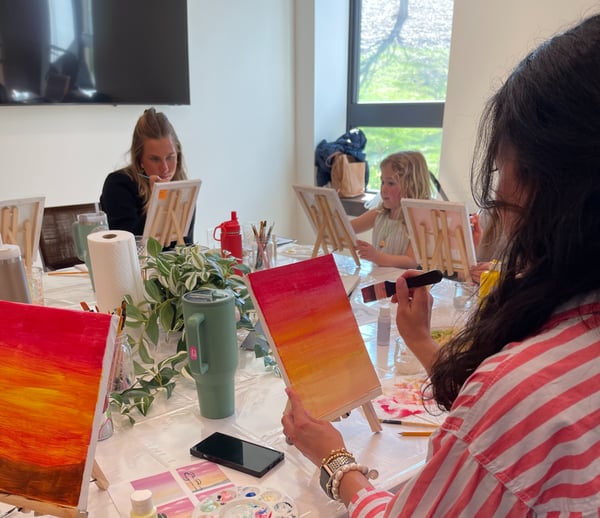 Picture for Sip & Paint: The Golden Hour: Autumn Canvas - Intergenerational