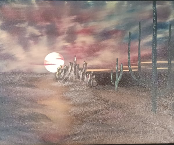 Picture for Bob Ross Landscape Oil Painting: Desert Sunset - Intergenerational