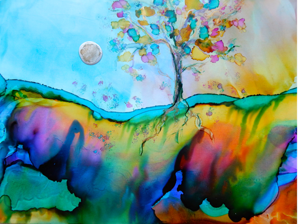 Picture for: Painting Landscapes in Alcohol Inks