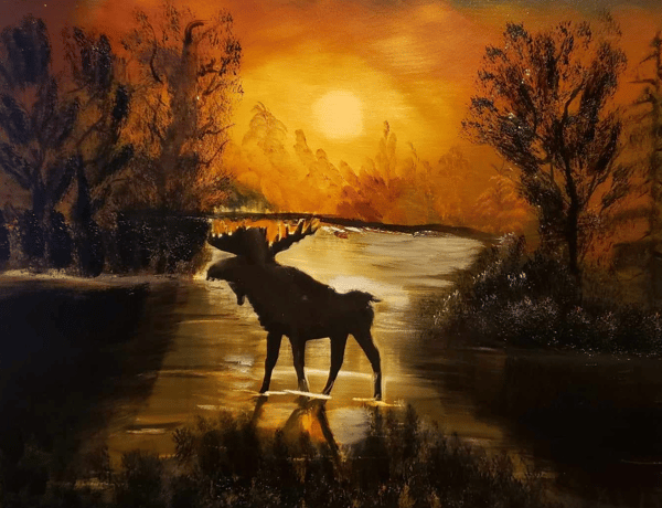 Picture for: Intro to Oil Painting - Sunset Silhouette