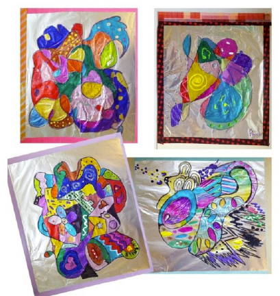 Picture for: Sharpie Marker Aluminum Foil Doodles