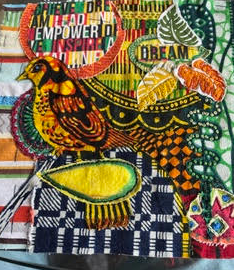 Picture for: Embroidered Fabric Collage