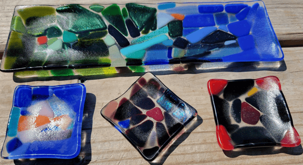 Picture for: Fused Glass: Channel Tray or Condiment Dishes