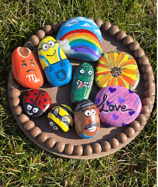 Picture for: Paint Date: Rock Painting (Adult +Child)