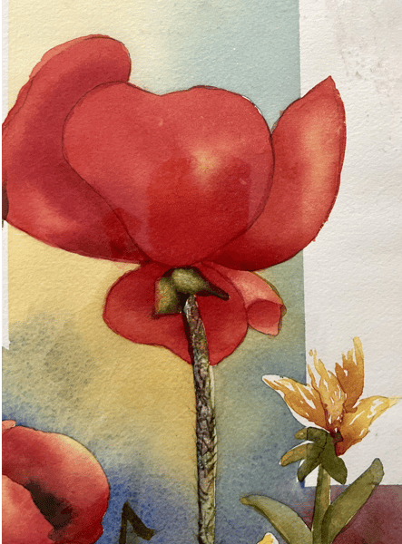 Course Watercolor Painting: Poppies and Daisies image 1