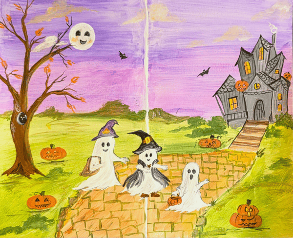 Picture for: Paint Date: Spooky Skies (Adult +Child)